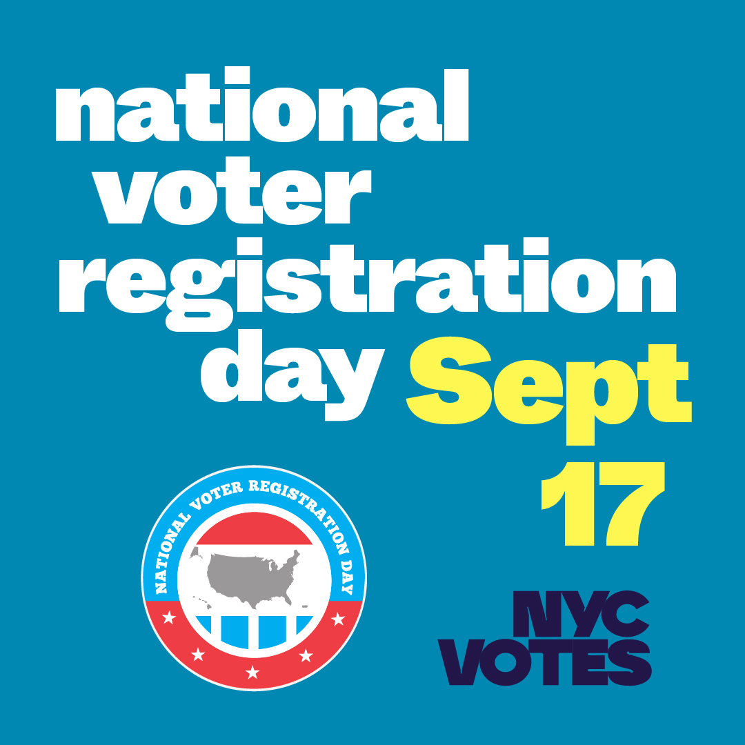 NYC Votes慶祝全國選民登記日 2024